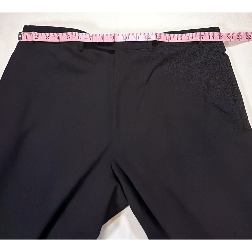 Ralph Ralph Lauren Mens 38x34 Black Flat Front Dress Pants Career Office Stretch - Picture 4 of 7